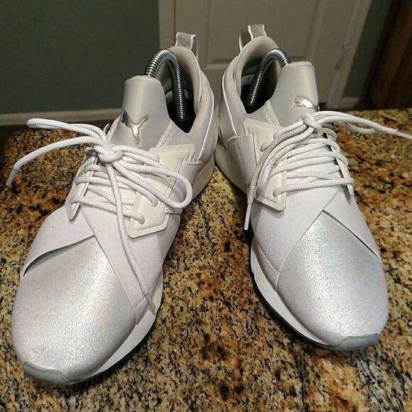 PUMA 36677701 Women's White Muse Ice Sneaker Size 9.5 US Running Walking - Picture 1 of 12
